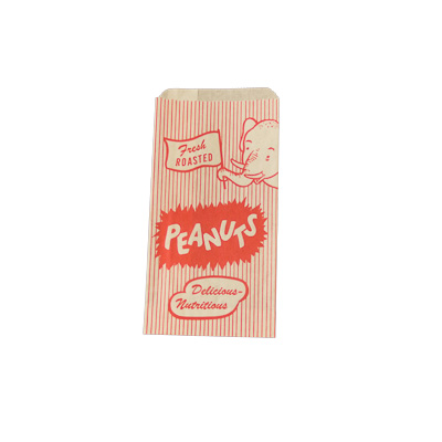 Stock retro print peanut bag