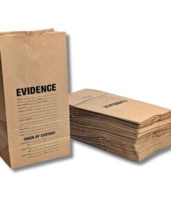 Photo of paper evidence bags.