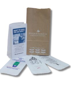 Image of paper pharmacy rx bags.