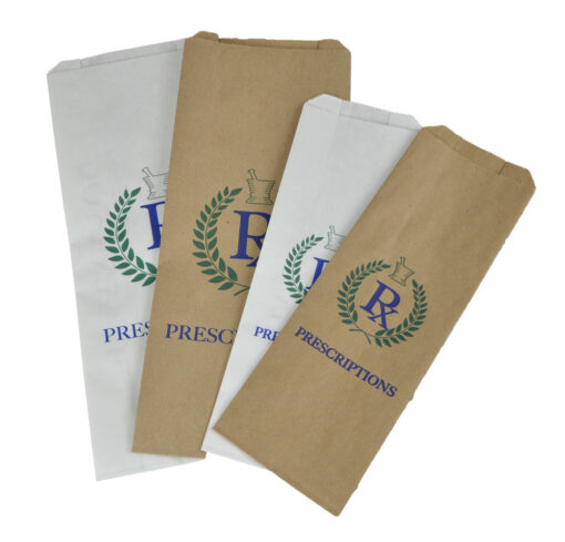 Image of paper pharmacy rx bags.