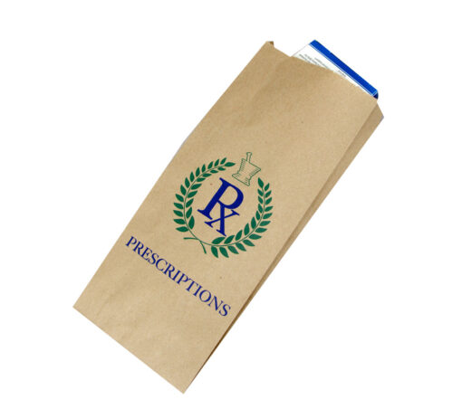 Image of paper pharmacy rx bags.