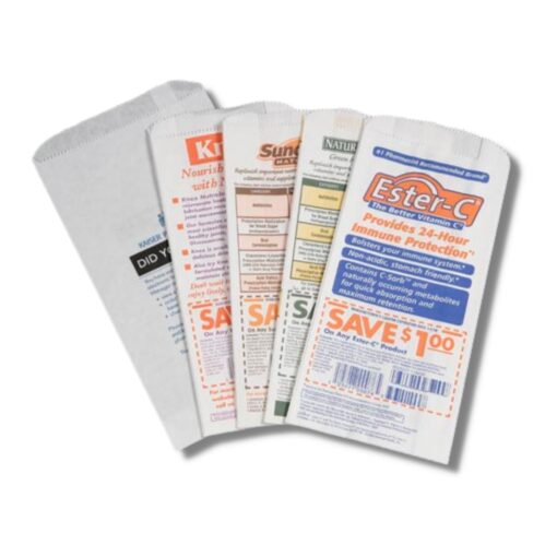 Image of paper pharmacy rx bags.