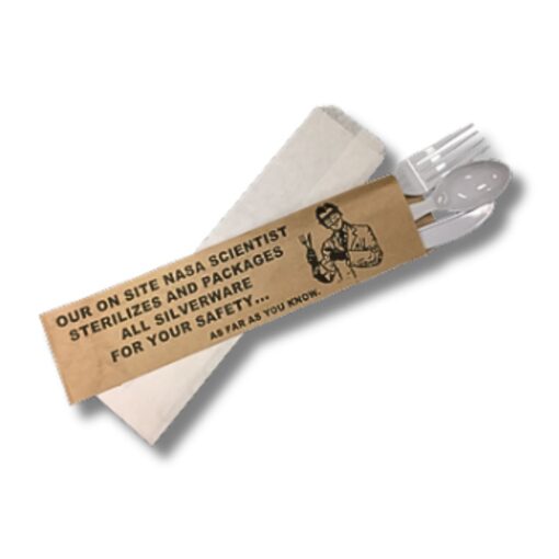 Image of paper silverware sleeve bag.