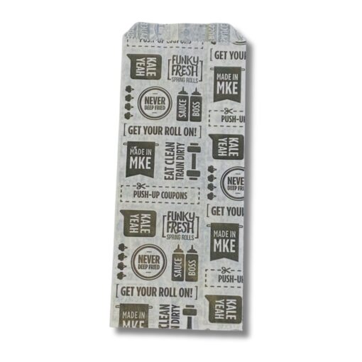 Image of paper silverware sleeve bag.