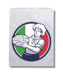 Image of paper pizza bag.