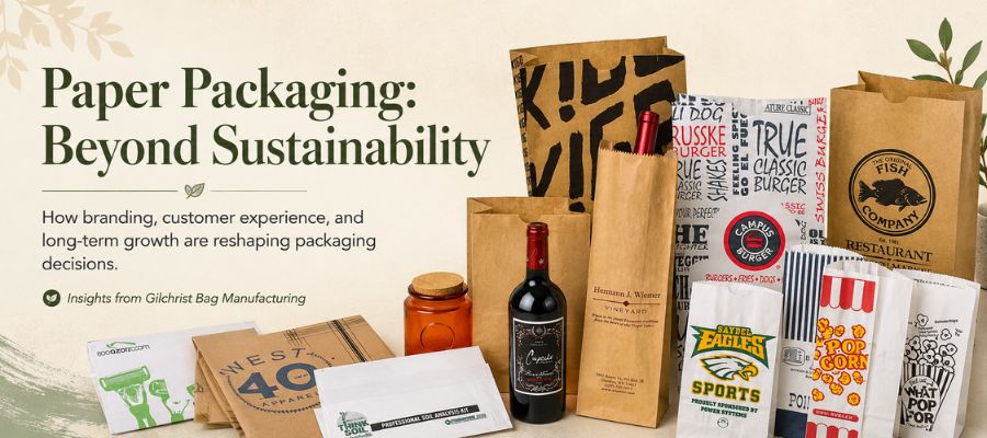 Sustainable paper packaging trends.